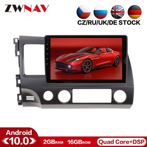 

4 ядра android 10,0 автомобильный мультимедийный проигрыватель для civic 2007-2011 радио gps navi аудио видео стереоплеером автомагнитол бес