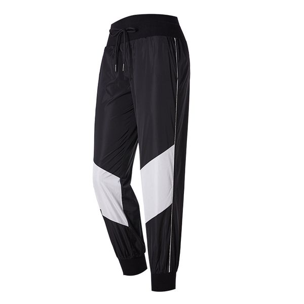 

new arrival running pants women's pocket loose yoga pants gym fitness training trousers workout women jogging legging sweatpants, Black;blue
