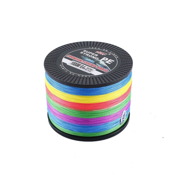 

high-strength pull multicolored 4 series strong horse fish line main line 1000 meters fishing pe
