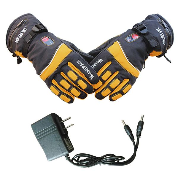 

outdoor warm electric ski heating gloves finger double-sided heated temperature control rechargeable waterproof skiing gloves