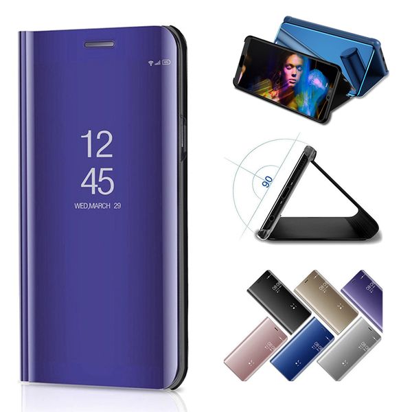 

Mirror Case For Huawei Mate 20 20PRO X Samsung S10 Smart Mirror Clear View Flip Cover Phone Case For Huawei P30 Pro P20 Lite