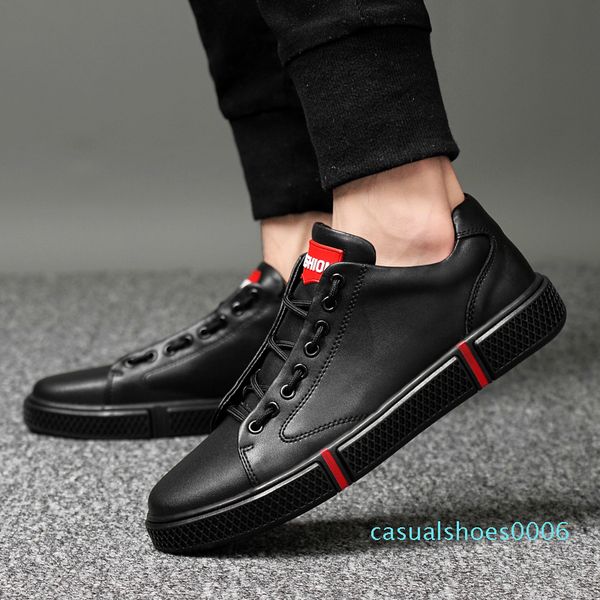 

big size 36-46 outdoor men casual shoes fashion genuine leather couples shoes summer breathable men's hole flats c06, Black