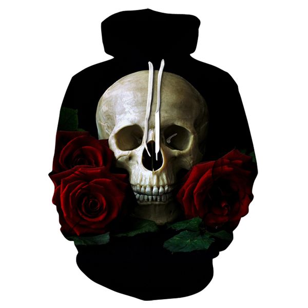 

new men's fashion 3d skull sweatshirts men hoodies harajuku men hoody male coat autumn hoodie man fashion black clothes 2019