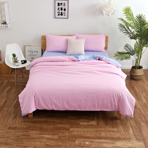 

bedding bed cover pillow cover household bed set printed aloe cotton home textile sheet simple style 4pcs