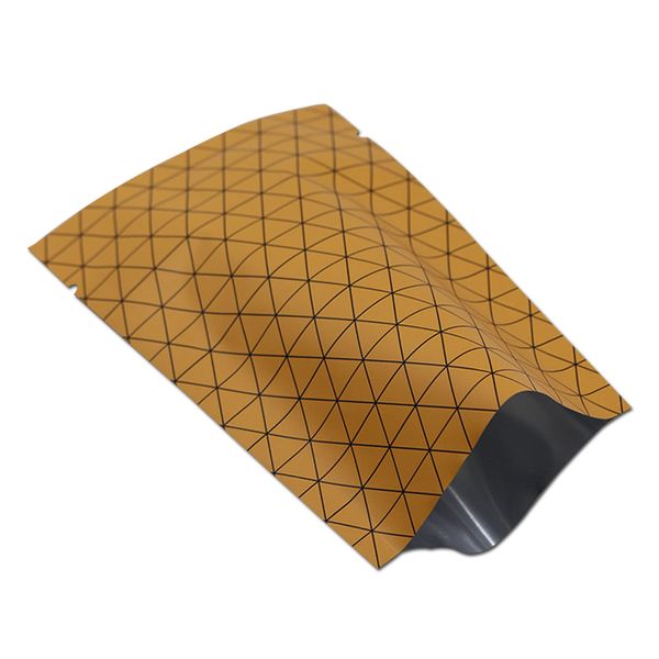 

100pcs open heat-seal pure aluminum bag flat pouches vacuum seal reclosable package bag for nuts dried tea packing storage