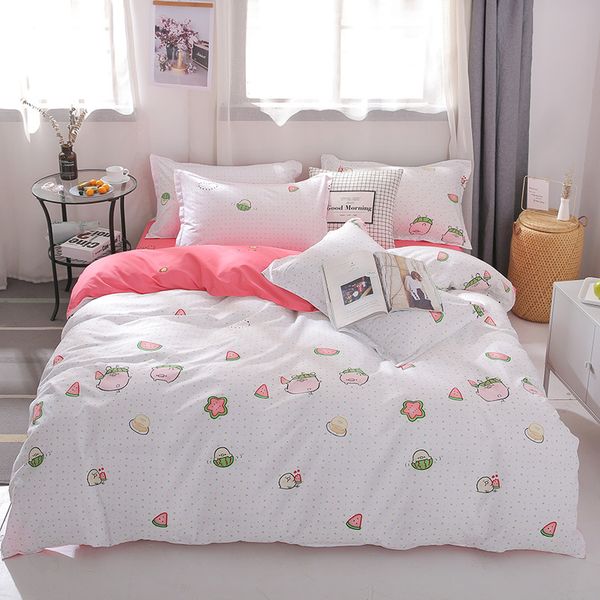 

new arrival classical bed linings concise style bedding set quilt cover pillowcase cover bed 3pcs/set xhs0157