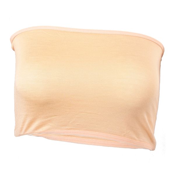 

3 Ã seamless strapless bra without padding tube top, White;black