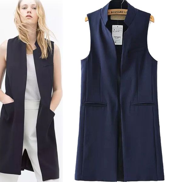 

b0316l3 wind stand lead sleeveless temperament fund suit vest women's, Black;white
