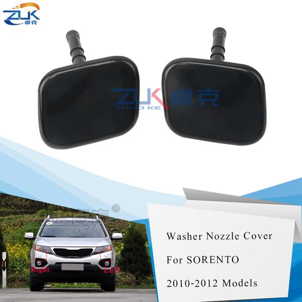 

zuk front bumper headlight headlamp washer nozzle cover cap housing for kia sorento 2010 2011 2012 base color high quality