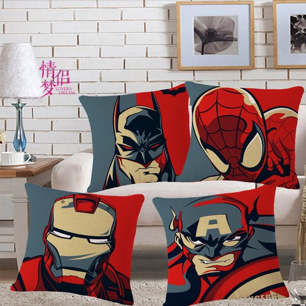 

originality steel bat chivalrous spider chien ma flax pillow back cushion