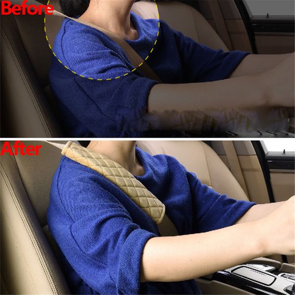 

2pcs seat belt covers soft plush car shoulder pad for adults youth kids - car, truck, suv, airplane,carmera backpack straps