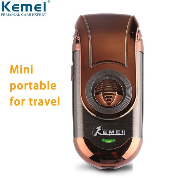 

kemei small electric shaver for men cordless rechargeable mini portable beard razor reciprocating blade face shaving machine 788