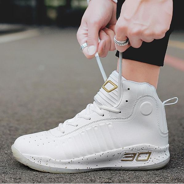

new sports shoes high-up men's shoes wear-resistant leisure shoes, Black