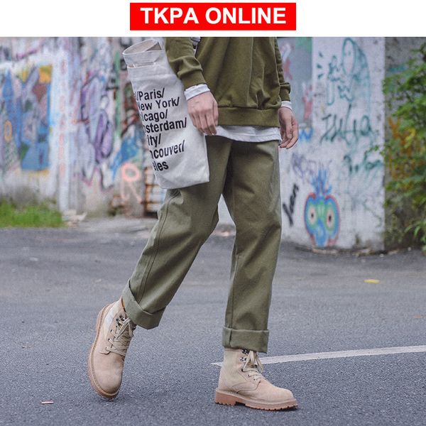 

men harajuku wide leg cargo pants 2020 streetwear vintage harem pants male khaki fashions sweatpants cotton trousers, Black
