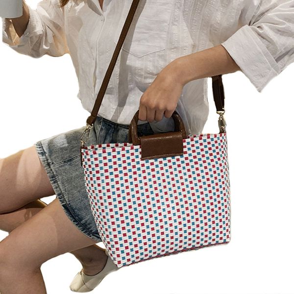 

summer bag handbag new fashion bag wild woven large capacity shoulder