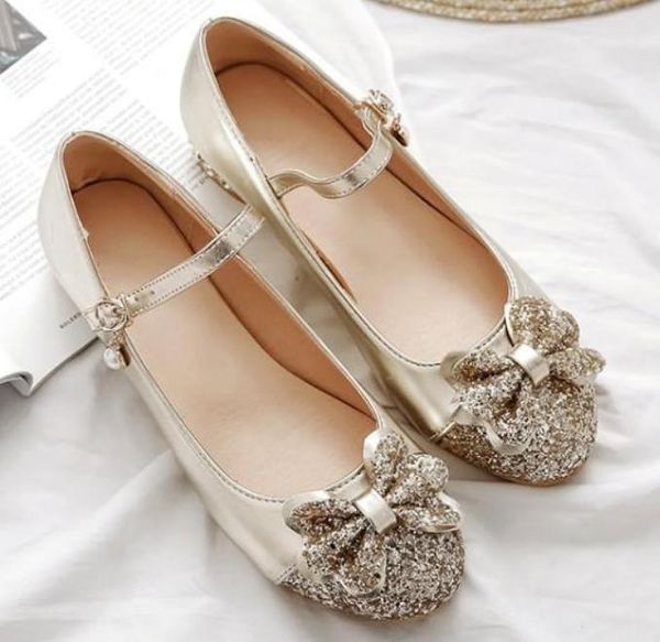 

women's shoes in spring and autumn low heel round head bowknot @2236, Black