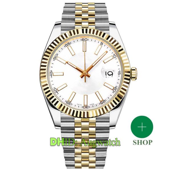 

datejust мужские дизайнерские часы 41мм золото мужчины часы япония механические автоматические часы luminous 316l корпус из нержавеющей стал, Slivery;brown