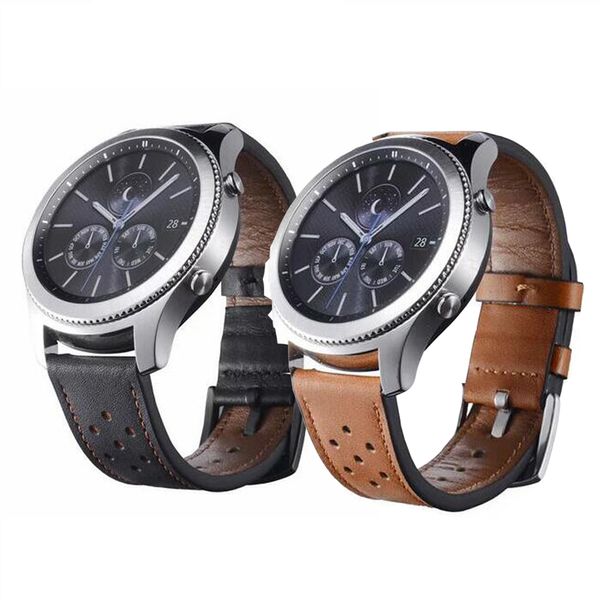 

20mm 22mm huawei gt 2 for samsung galaxy watch 42mm 46mm strap gear sport s2 s3 classic frontier band huami amazfit bip active, Black;brown