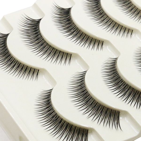 

#501 2018 new fashion mink lashes 5 pair handmade natural false eyelashes hip