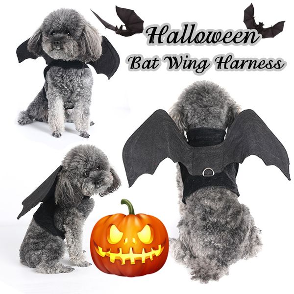 

halloween bat wing dog harness for halloween party dog costume cosplay vest harnesses for dogs funny pet products accessories