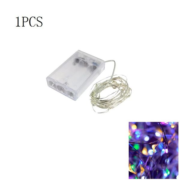 

5m 50 leds silver wire string lights christmas holiday wedding party decoration