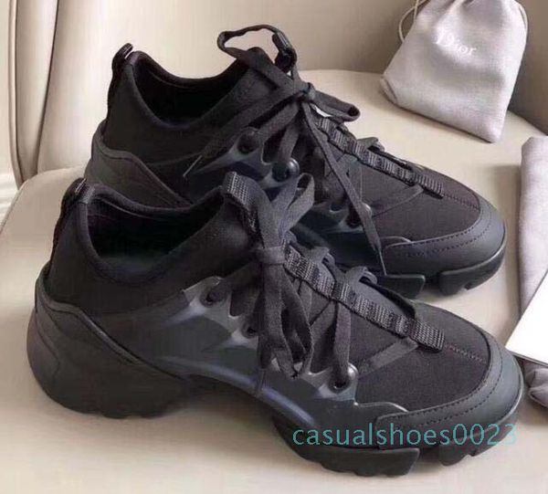 

designer floral shoes fashion women sneakers neoprene grosgrain ribbon d-connect shoe lady wrap-around rubber sole casual shoes r2 ac23, Black