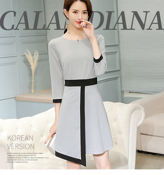 

violet casual dress tide of cultivate one's morality joker, Black;gray