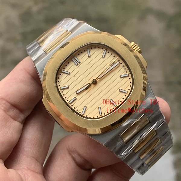 

18 color wholesale gold dial asia 2813 movement wristwatches 40mm nautilus 5711 mechanical transparent automatic mens watches, Slivery;brown