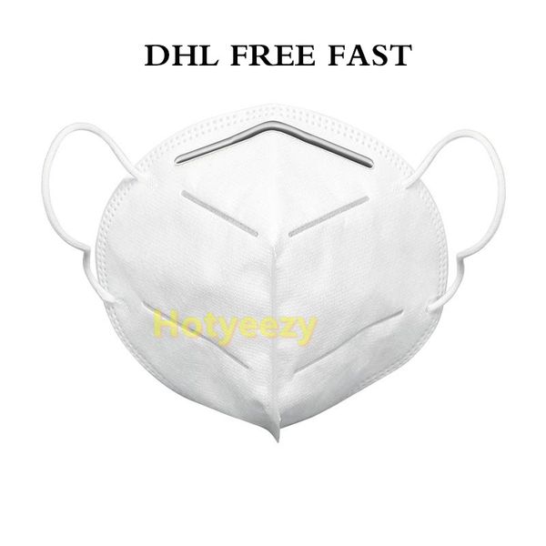 

dhl n95 face mask non-woven fabric dustproof windproof respirator anti-fog dust-proof outdoor mask 4 layers of protection metal nose mask