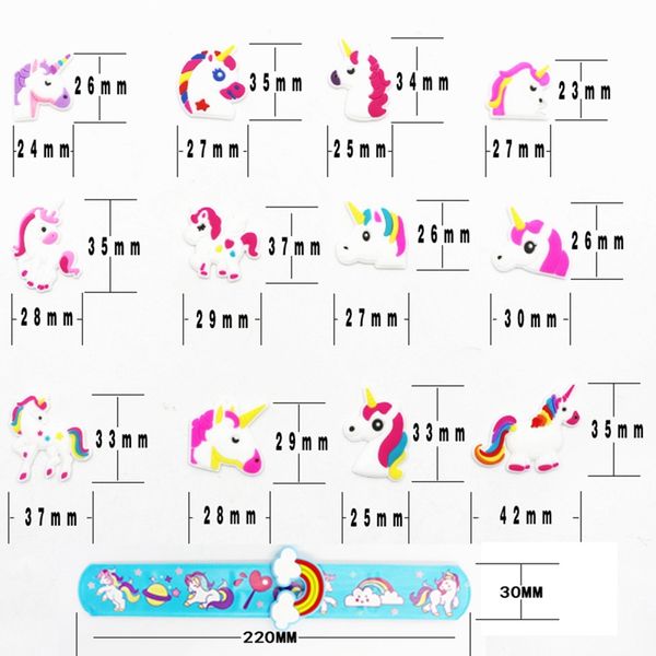 

kid children girl boy colorful unicorn wristband flexible wrap slap bracelet animal enfant bangle drop shipping, Golden;silver