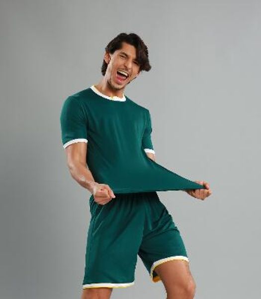 

customized soccer jerseys with shorts training jersey custom team jerseys and shorts yakuda football uniform training fitness exercise new, Black