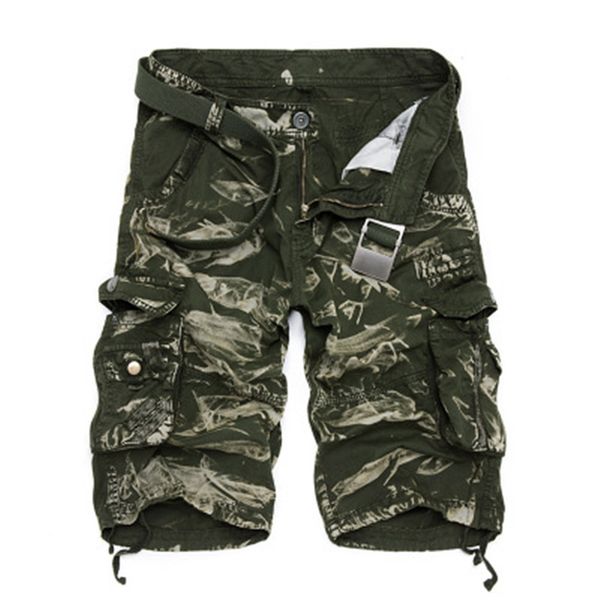 

mens military cargo shorts fashion new army camouflage tactical shorts men cotton loose work casual short men's clothing pants plus siz, White;black