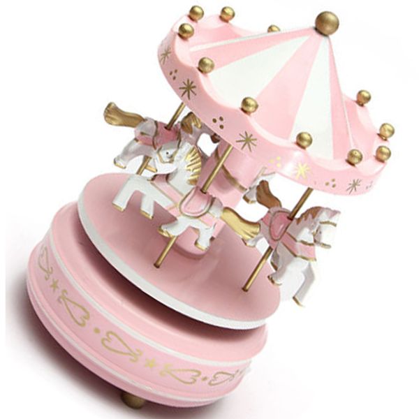 

musical carousel horse wooden carousel music box toy child baby game