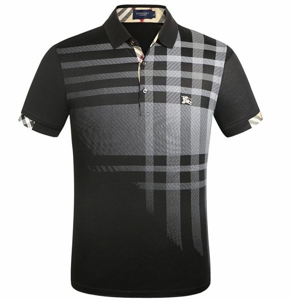 

casual t-shirt classic bb war horse polo gentleman style jacket short-sleeved polo men's embroidery fashion t-shirt multi-color optiona, White;black