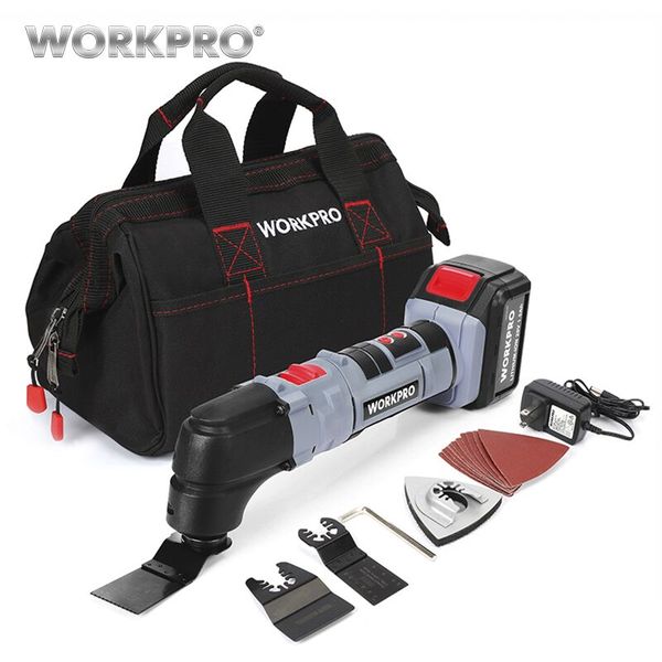

workpro 18v lithium-ion multi oscillating tool power multi tools electric trimmer saw eu/us plug