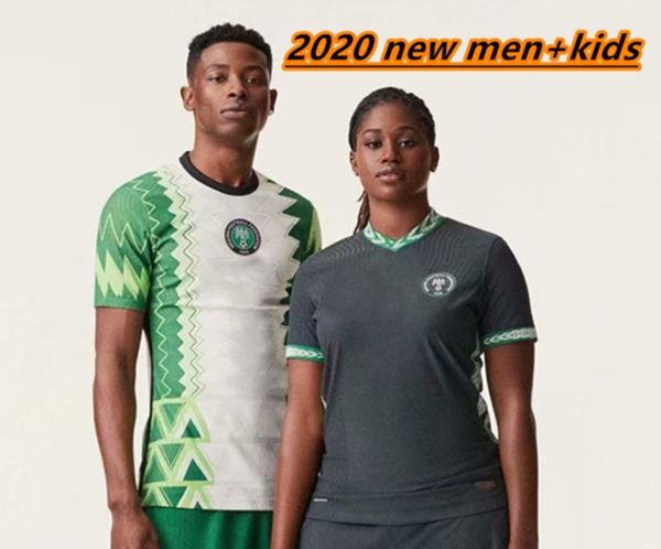 

2020 новый Нигерия Home Away Футбол Джерси 20 21 Нигерия Okechukwu Okocha MUSA Микель AHMED Iheanacho Футбол рубашки мужчины дети комплект равномерная