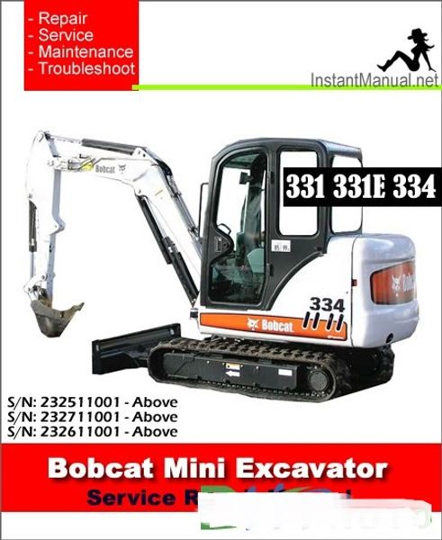 

bobcat excavators service & repair manuals