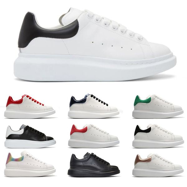

2020 luxury platform 3m reflective casual shoes triple white black lace up men women chaussures leather sports sneakers size 36-44 wholesale