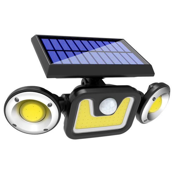 

led solar light outdoor solar lamp powered sunlight 3 modes pir motion sensor for garden decoration wall lamp street 10005
