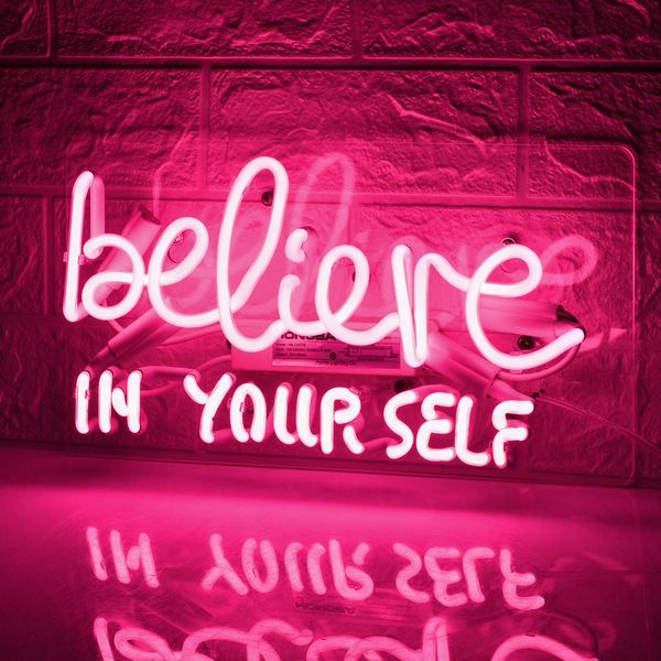 2019 Neon Signs Believe In Your Self Wall Light For Home Decor Or