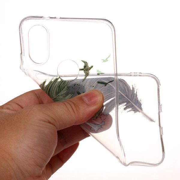 

мягкий чехол для xiaomi mi a2 перо шаблон