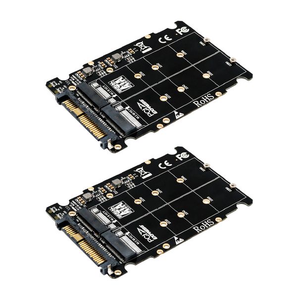 

m.2 nvme ssd key m/b ssd to u.2 sff-8639 adapter converter riser card 2pcs