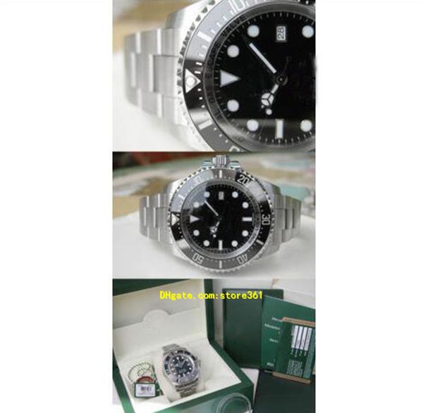 

wristwatches with original box watch men watch 116660 mens stainless steel black ceramic 44mm, Slivery;brown