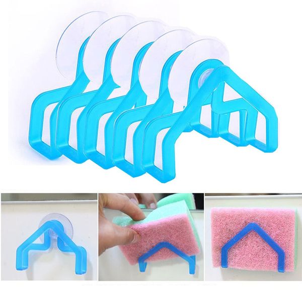

portable home kitchen hanger bath tools dish cloths rack suction sponge holder clip rag storage rack wall housekeeper random