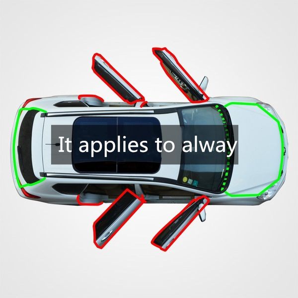 

for changan ouliwei automobile sealing edge seam dust and sound insulation and modified rubber sealing strip