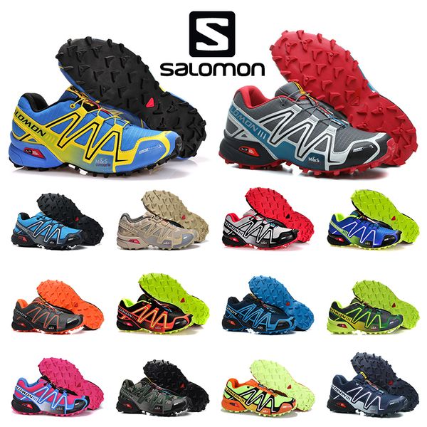 

discount sale solamon speedcross 3 iii cs outdoor hiking shoes women men speed cross running shoes athletic sports trainers sneakers 5-11.5, White;red