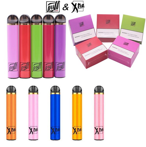 

Puff Bar Xtra Disposable Device 1500 puffs Vape Pod Pen 280mAh 10 Colors Disposable E Cigarettes Vape Kits With Security Vaporizer