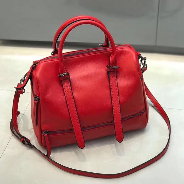 

2019 women leather handbags luxury designer famous brands female handbag shoulder bag sac vintage shoulder bag black green