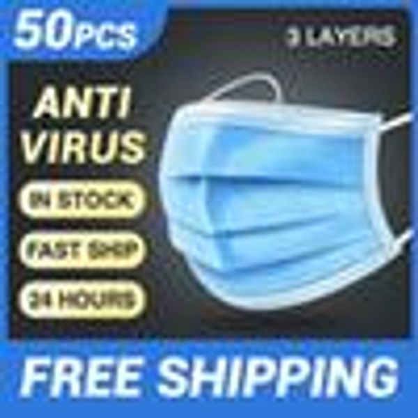 

in stock disposable face masks 3-layer masks ce non woven disposable