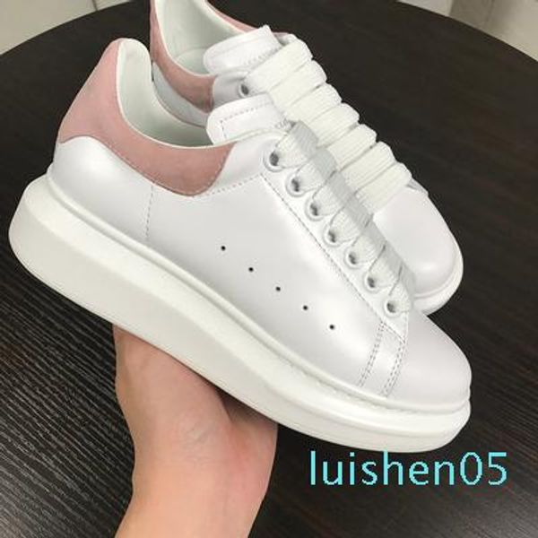 

new box italy designer oversized sneakers suede velvet men women platform shoes luxury sneakers leather casual shoe al03, Black